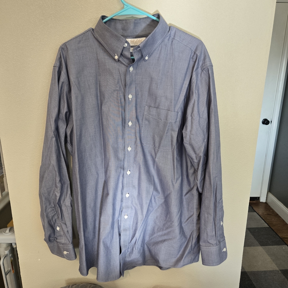Men's Blue Button-Down Shirt